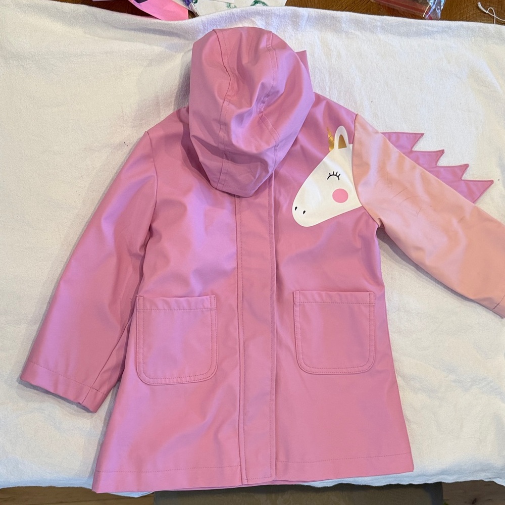 Pink Platinum Kids Unicorn Raincoat